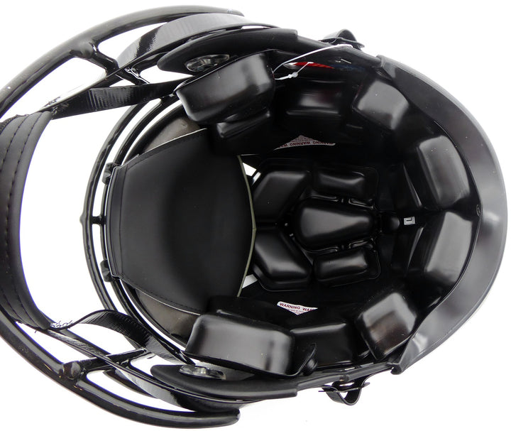Justin Fields Auto Bears Eclipse Black Full Size Authentic Speed Helmet Beckett