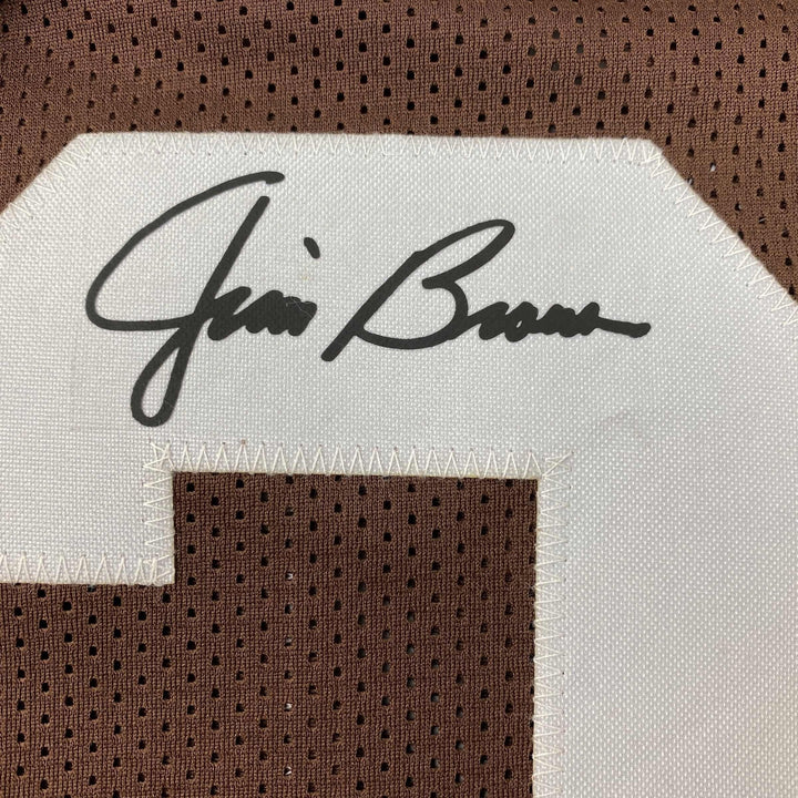 Facsimile Autographed Jim Brown Cleveland Brown Reprint Jersey Size Men's XL