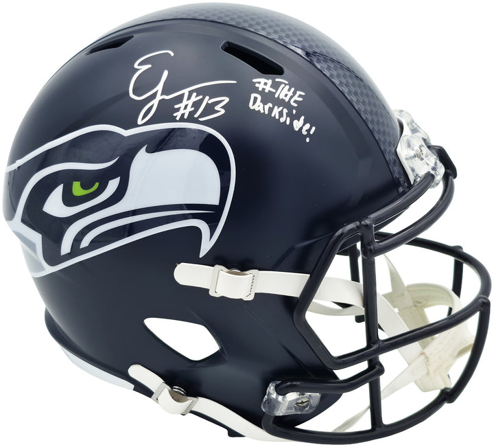 Ernest Jones IV Auto Seahawks Blue Full Sz SB LX Champions Logo Speed Rep