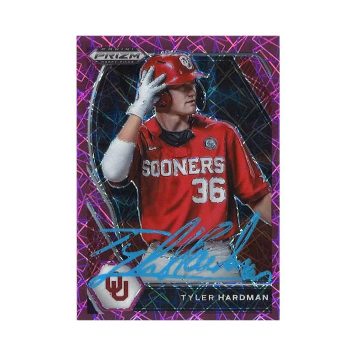 2021 Panini Prizm Draft Picks Tyler Hardman Pink Velocity Prizm Autograph (CX Auth)