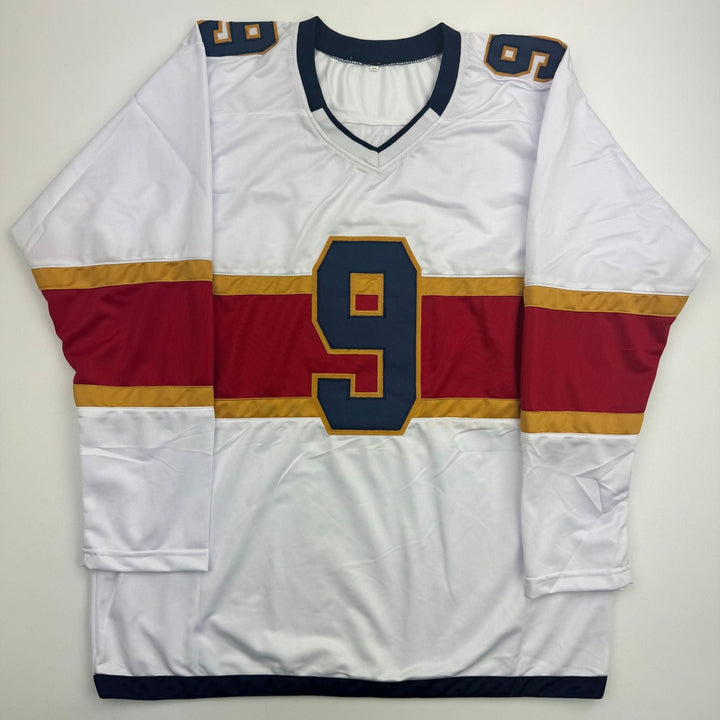 Autographed/Signed Sam Bennett Florida White Hockey Jersey JSA COA