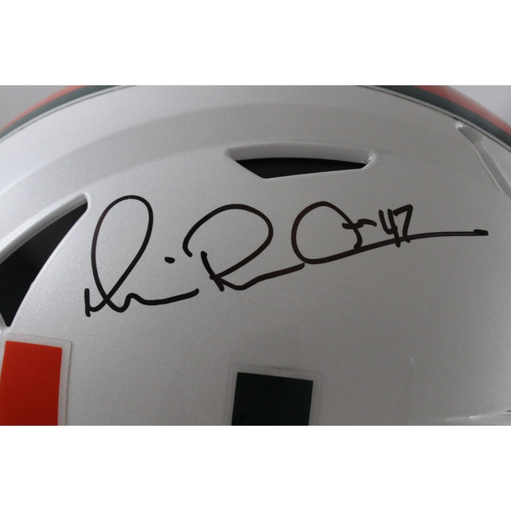 Michael Irvin Autographed Miami Hurricanes SpeedFlex Helmet Beckett 56371