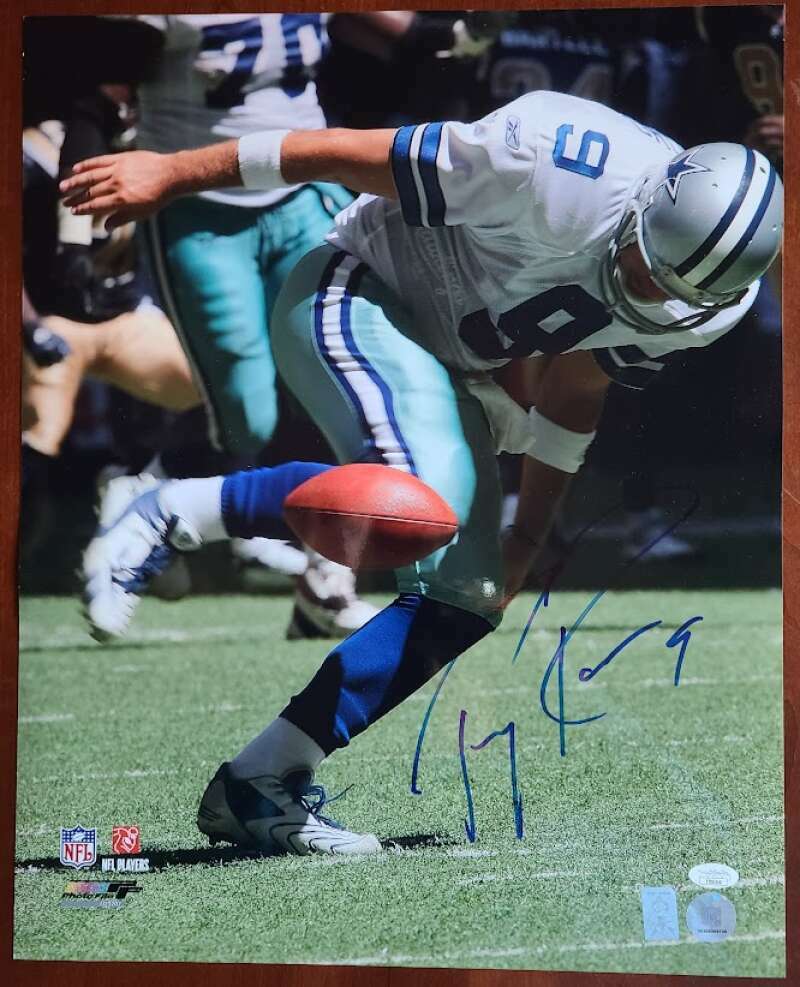 Tony Romo JSA Signed Coa 16x20 Autograph Photo Cowboys