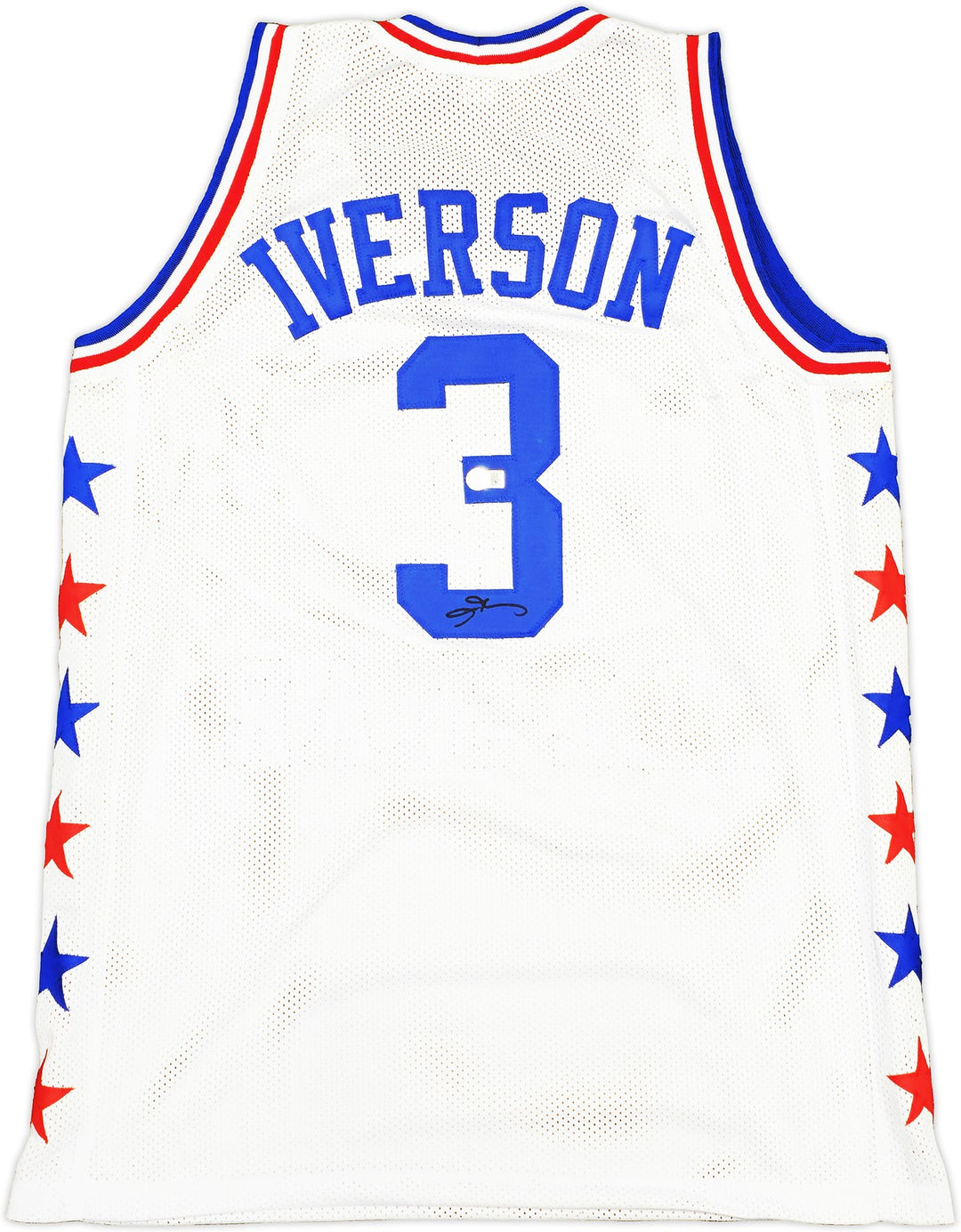 Philadelphia 76ers Allen Iverson Signed White All Star Jersey Beckett Wit
