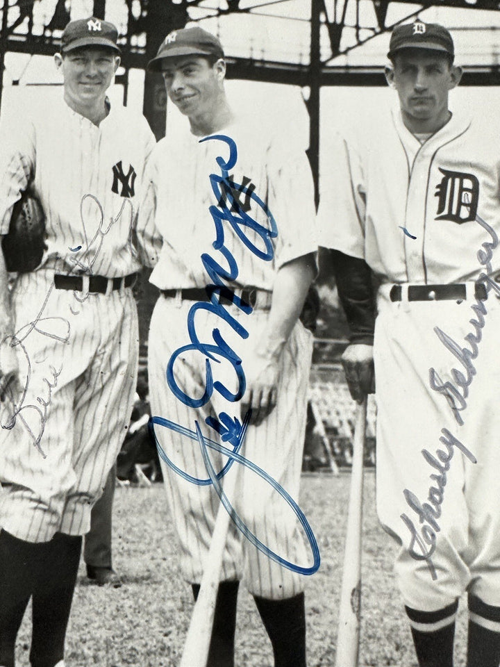 1937 All-Star game Team Signed photo Joe DiMaggio Hank Greenberg 5 Auto Psa Coa