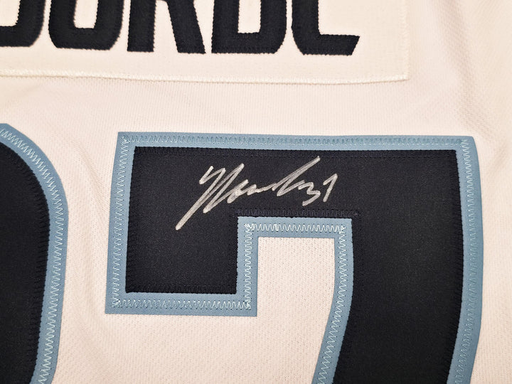 Seattle Kraken Yanni Gourde Auto White Adidas Authentic Jersey Size 54 Fanatics