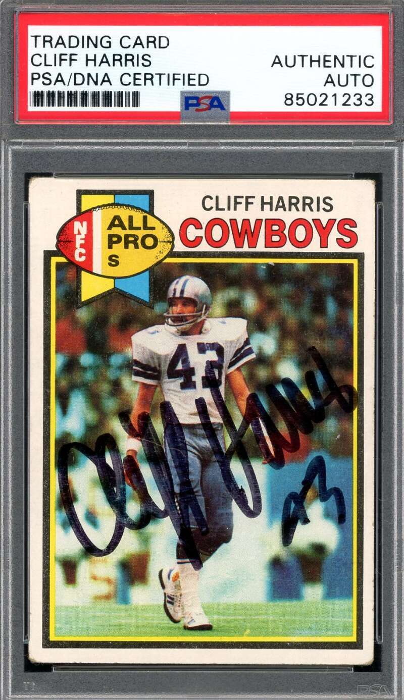 Cliff Harris PSA DNA Signed 1979 Topps Autograph