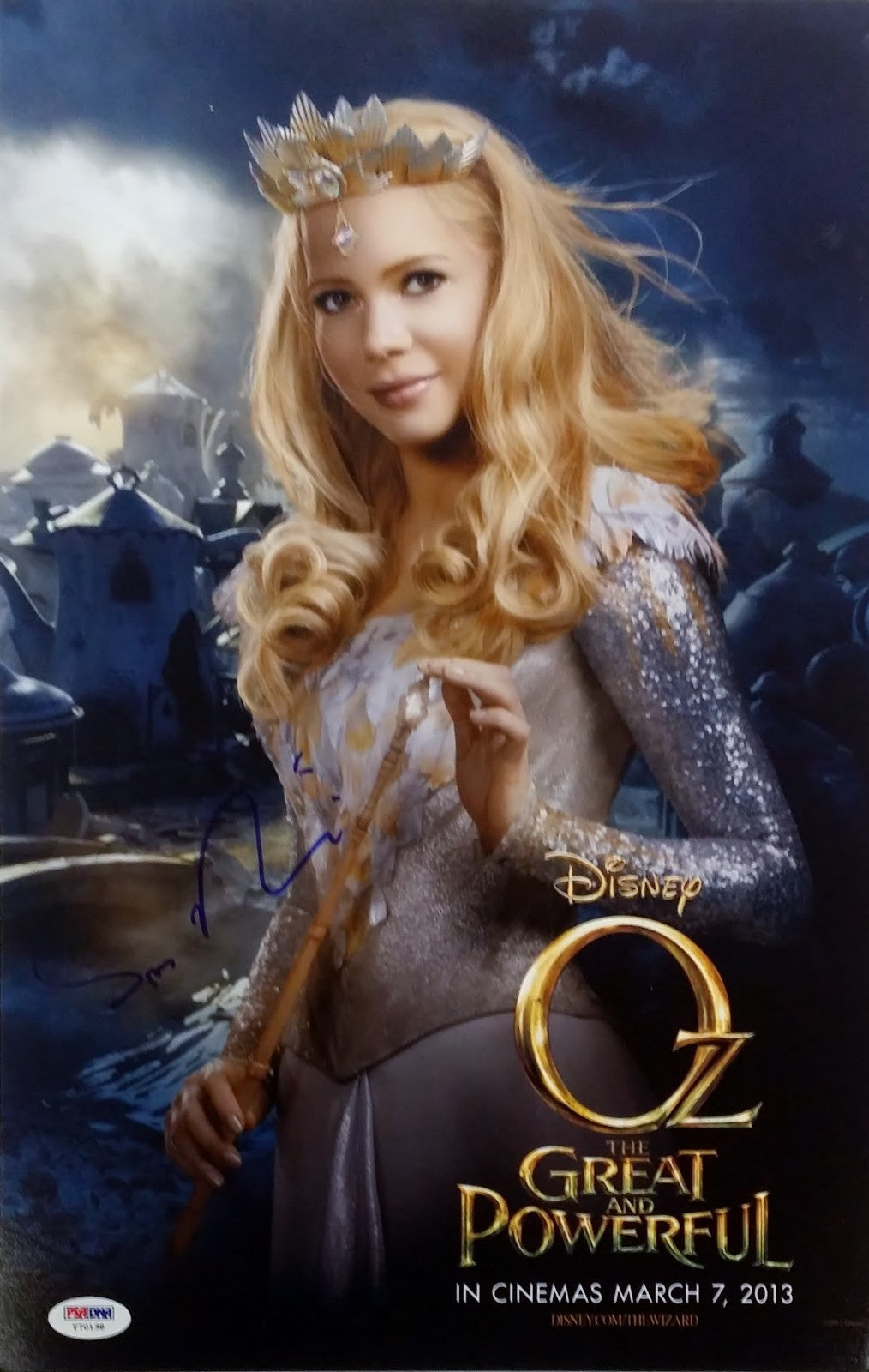 Sam Raimi OZ The Great And Powerful Signed 11x17 Photo Director Disney PSA/DNA