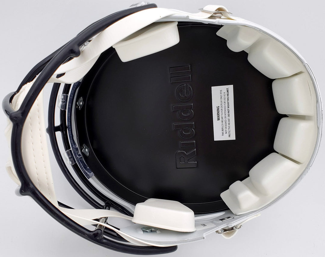 Russell Wilson Signed Seahawks Flat Matte White Full Size Speed Replica Helmet