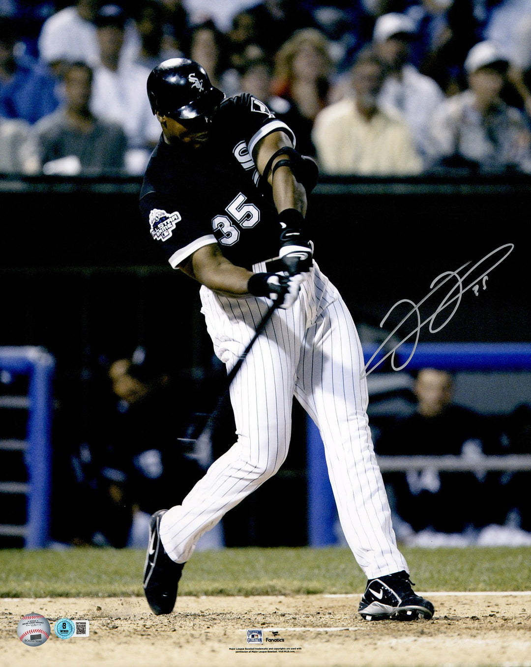 Frank Thomas Signed 16x20 Photo Chicago White Sox Beckett BAS Witness