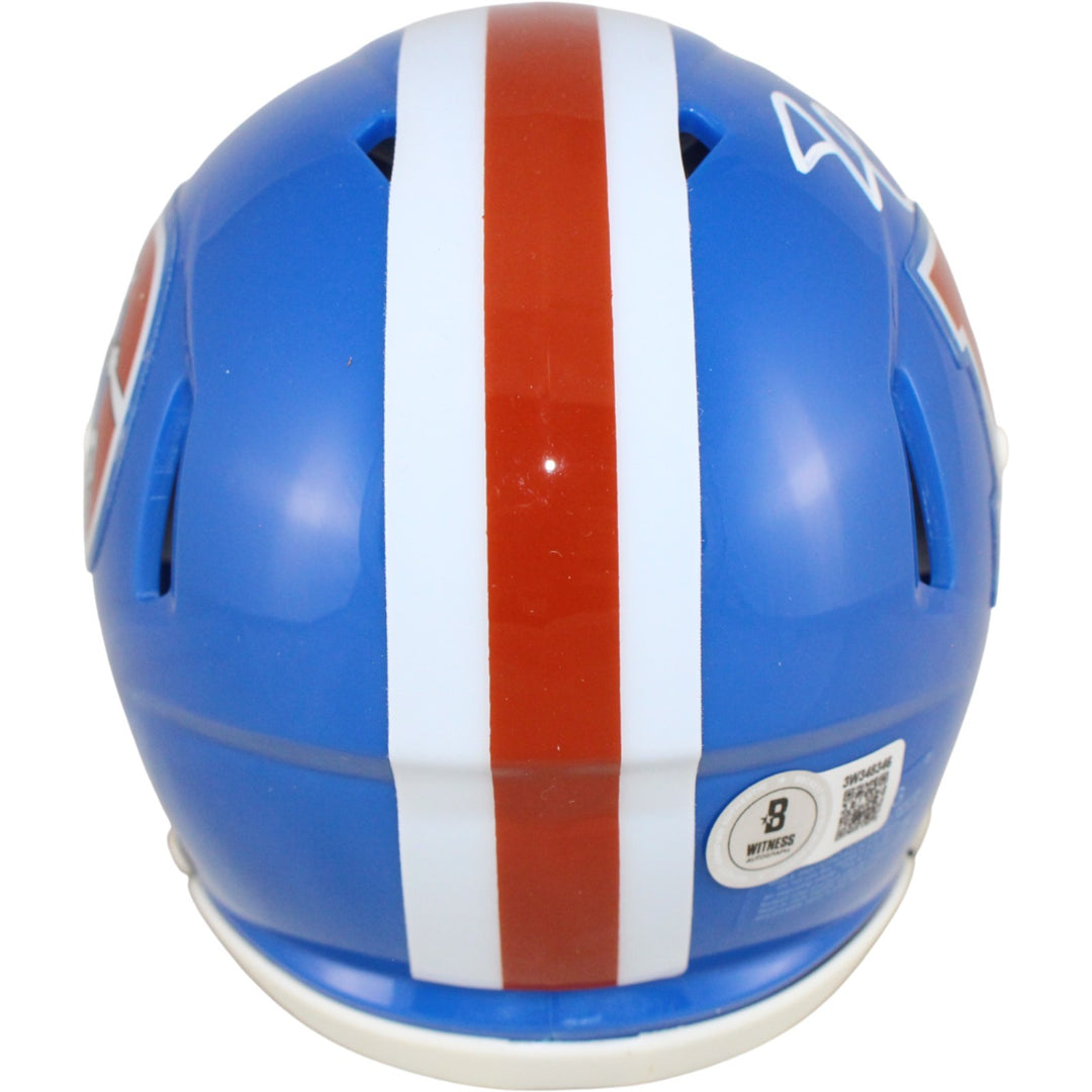 Jonathon Cooper Autographed Denver Broncos Mini Helmet TB Beckett Witness 52839