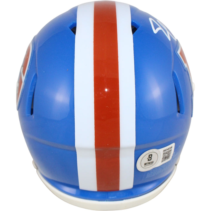 Jonathon Cooper Autographed Denver Broncos Mini Helmet TB Beckett Witness 52839
