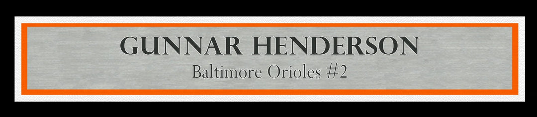 Gunnar Henderson Signed Framed 16x20 Photo Baltimore Orioles Beckett BAS Witness