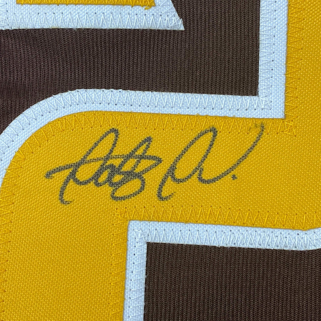 Autographed/Signed Fernando Tatis Jr. Slam Diego San Brown Jersey JSA COA