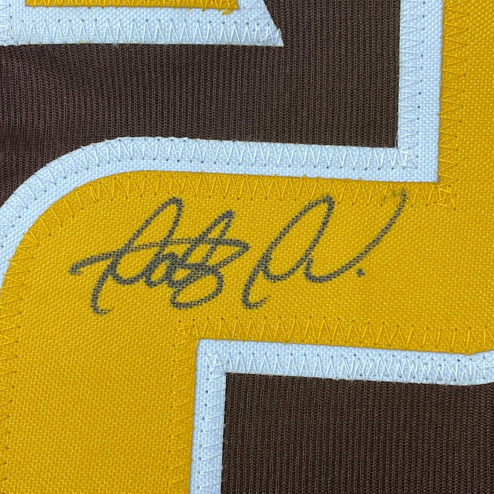 Autographed/Signed Fernando Tatis Jr. Slam Diego San Brown Jersey JSA COA