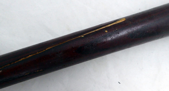 Russ Davis Unsigned Seattle Mariners Red Hoosier Game Used Bat Cracked