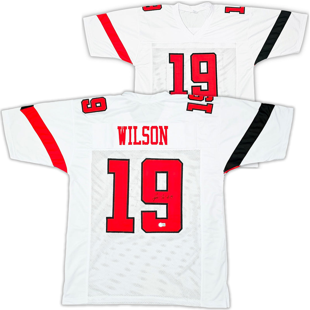 Texas Tech Red Raiders Tyree Wilson Autographed Signed White Jersey Beckett Wit
