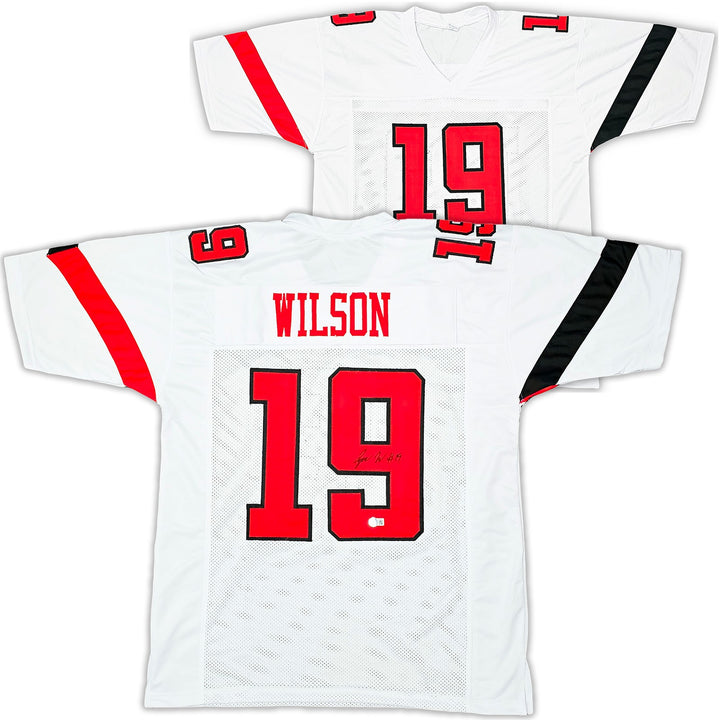 Texas Tech Red Raiders Tyree Wilson Autographed Signed White Jersey Beckett Wit