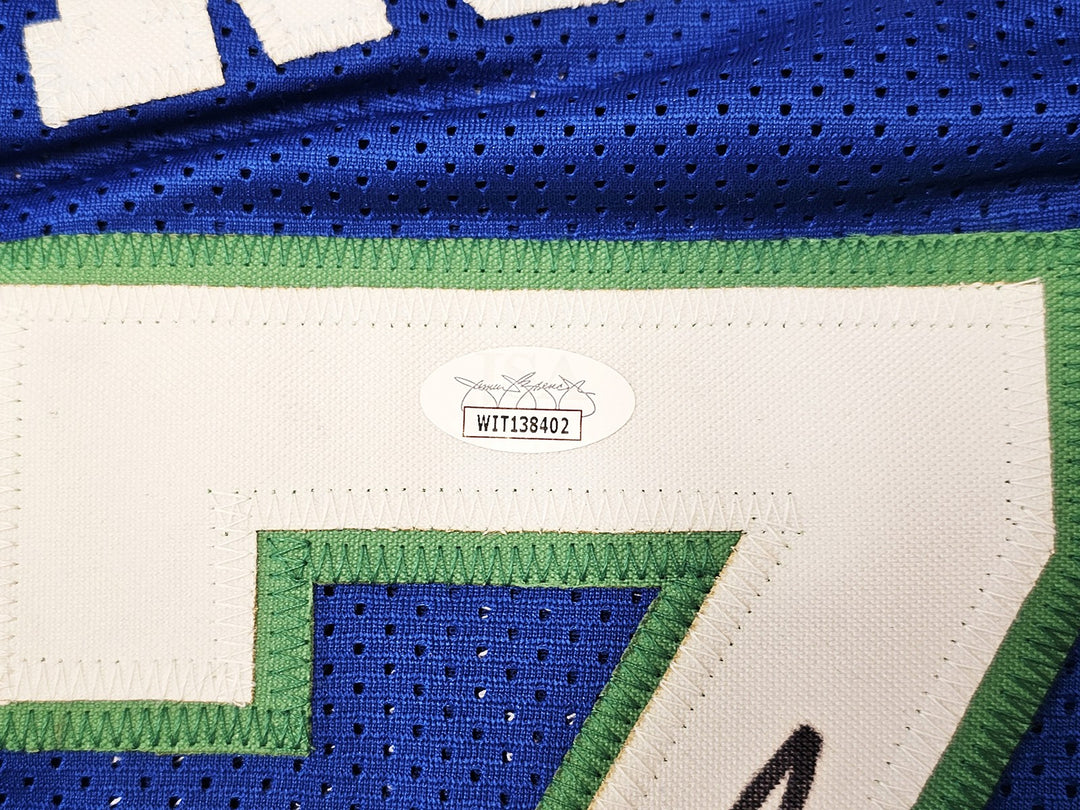 Dallas Mavericks Dennis Rodman Autographed Signed Blue Jersey JSA