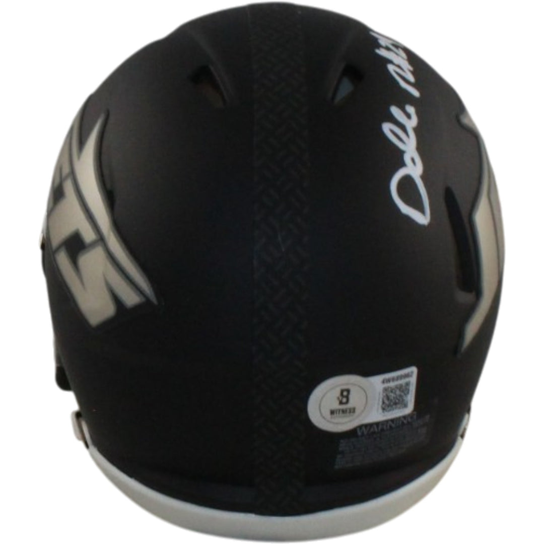 Darrelle Revis Autographed New York Jets Rivalries Mini Helmet Beckett 56472