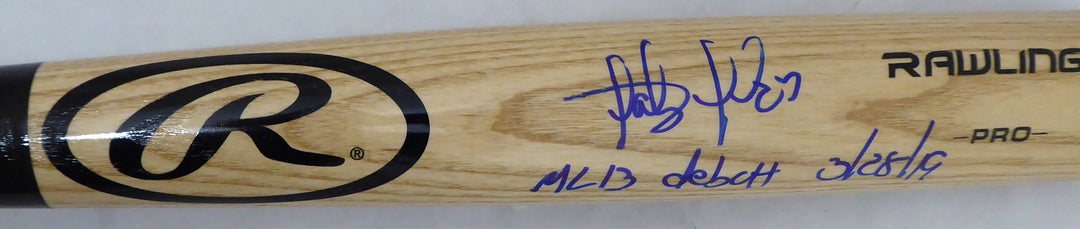 Fernando Tatis Jr. Signed Blonde Rawlings Bat Padres "MLB Debut 3-28-19" Beckett
