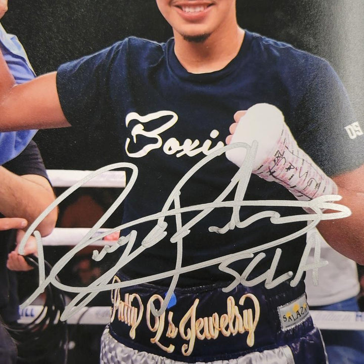 Diego Pacheco signed "SCLA" 8x10 photo boxing autograph ~ Beckett BAS