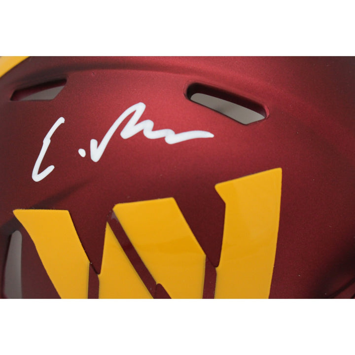 Emmanuel Forbes Signed Washington Commanders Mini Helmet Beckett 44422