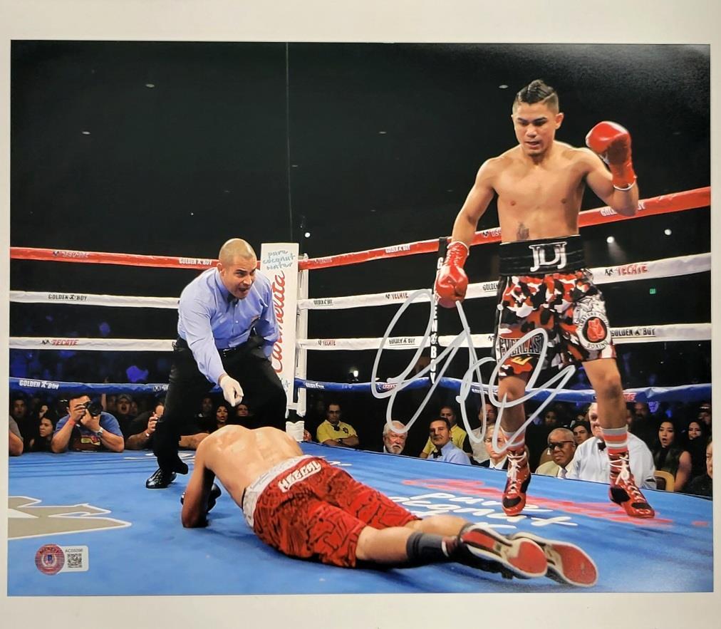 Joseph Diaz Jr. signed 11x14 photo boxing autograph (A) ~ Beckett BAS