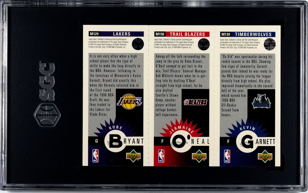 Kobe Bryant 1996-97 Upper Deck Collector's Choice RC  #M129- SGC Graded 9.5 MT+