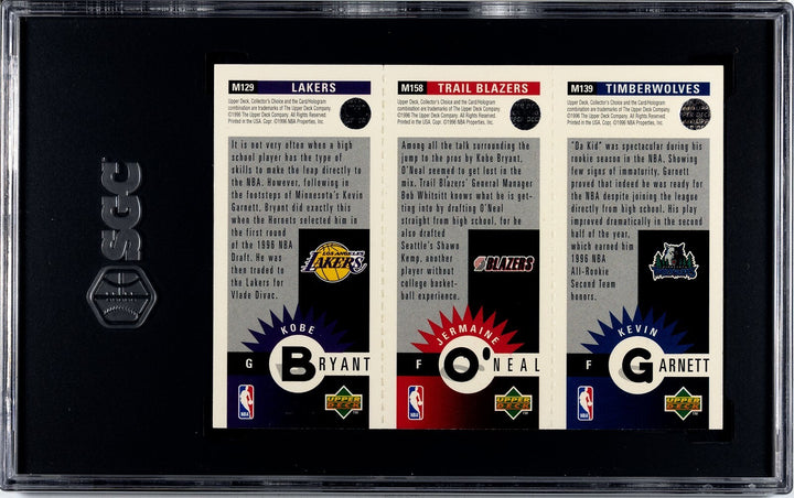 Kobe Bryant 1996-97 Upper Deck Collector's Choice RC  #M129- SGC Graded 9.5 MT+