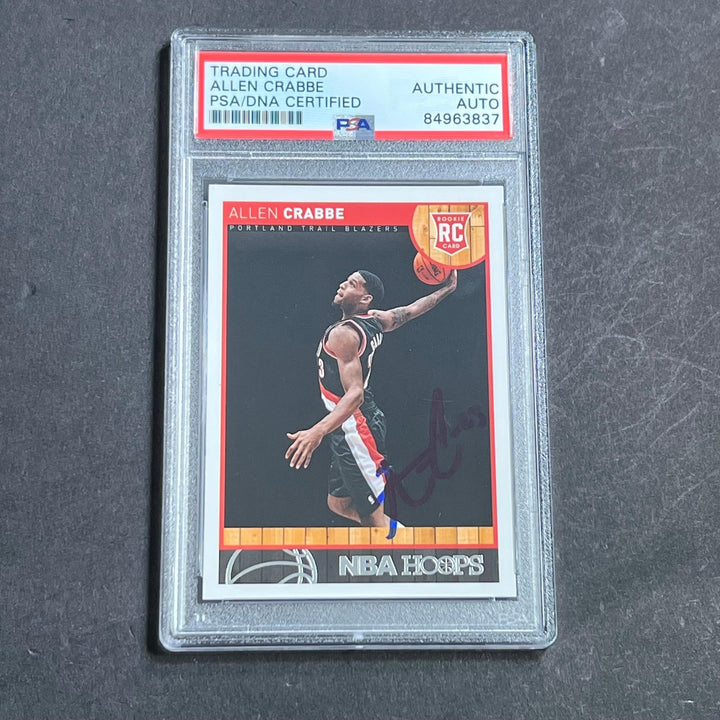 2013-14 Panini Hoops #289 Allen Crabbe Signed Card AUTO PSA Slabbed RC Blazers