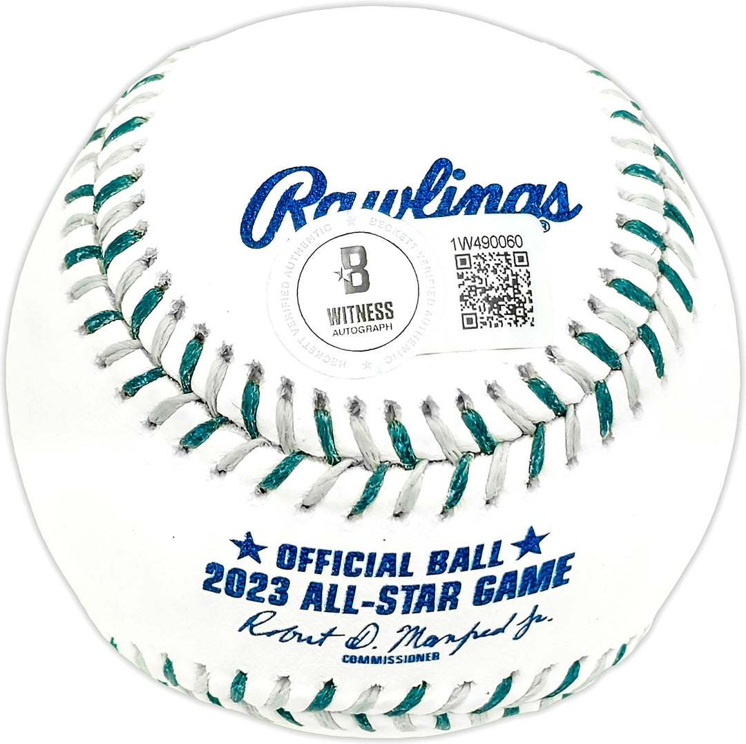 Zac Gallen Signed 2023 ASG Logo MLB Game Baseball Arizona Diamondbacks