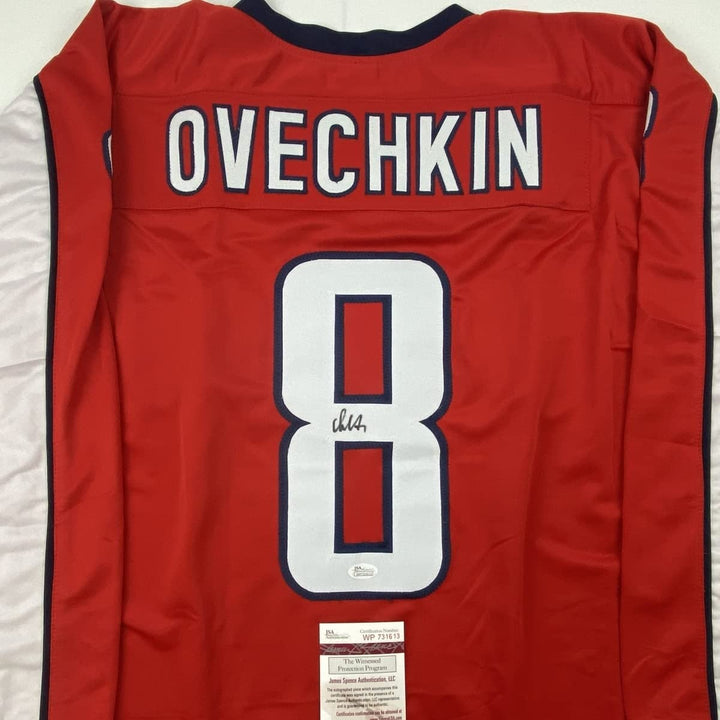 Signed ALEXANDER ALEX OVECHKIN Washington Red Jersey JSA COA Auto