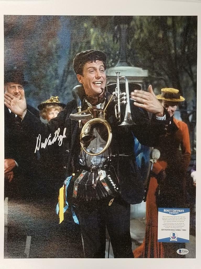 Dick Van Dyke autograph signed Mary Poppins 16x20 Canvas Photo 1 ~ BAS COA
