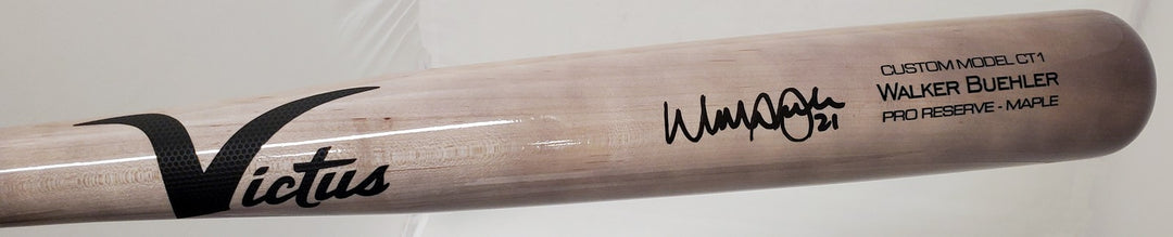 Walker Buehler Signed Blonde Victus Game Model Bat Dodgers, Red Sox Beckett QR