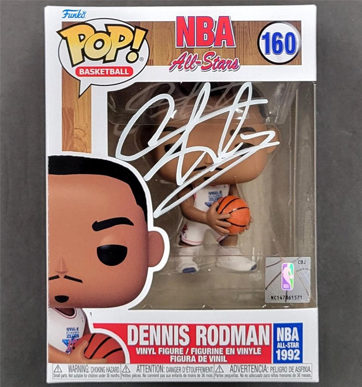 Dennis Rodman signed Pistons 1992 NBA All-Star Funko Pop! auto 160 ~ Beckett BAS