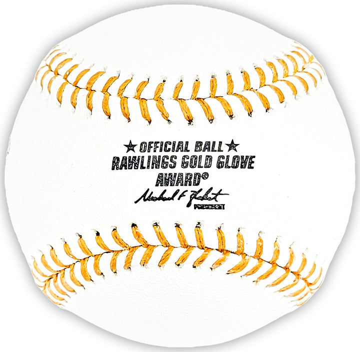 Ken Griffey Jr. Signed Official Gold Glove Logo Baseball Mariners Beckett Wit