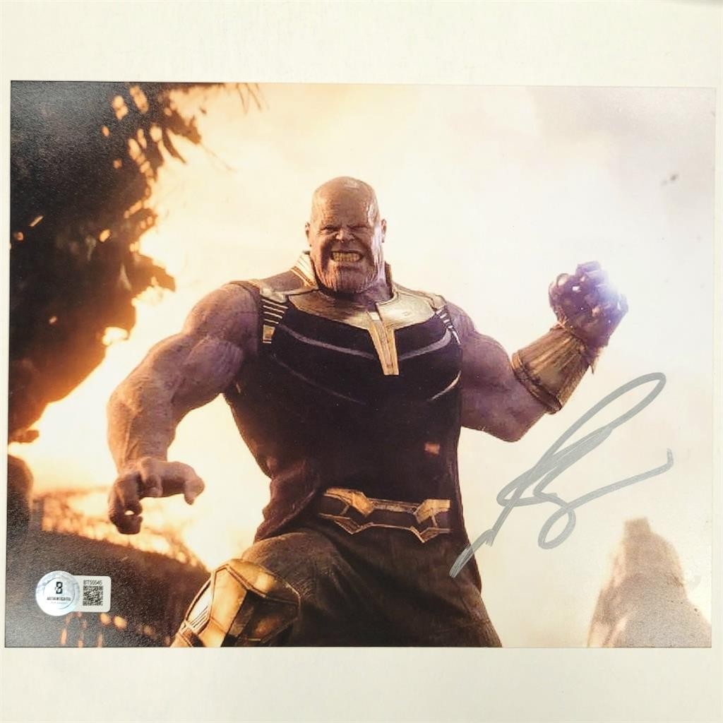 Josh Brolin signed Thanos Marvel Avengers 8x10 Photo ~ Beckett BAS
