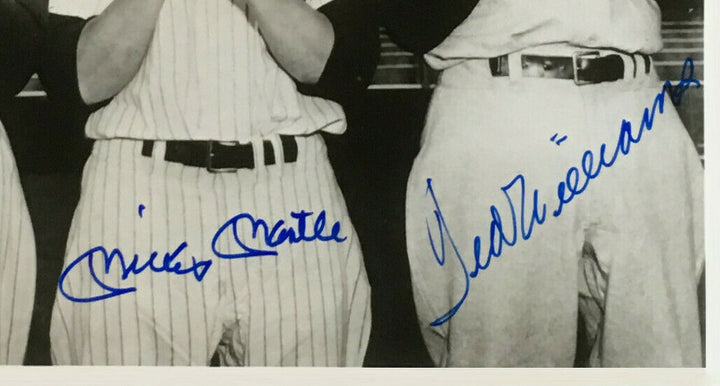 Mickey Mantle Ted Williams signed 8x10 Framed photo Hof Autograph Yankees Psa