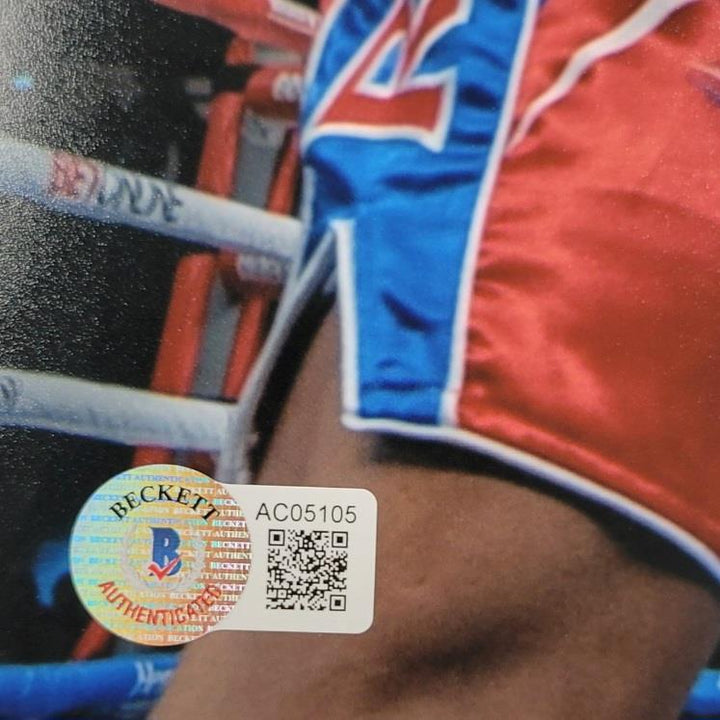 Gilberto "Zurdo" Ramirez signed 11x14 photo boxing autograph ~ Beckett BAS Holo