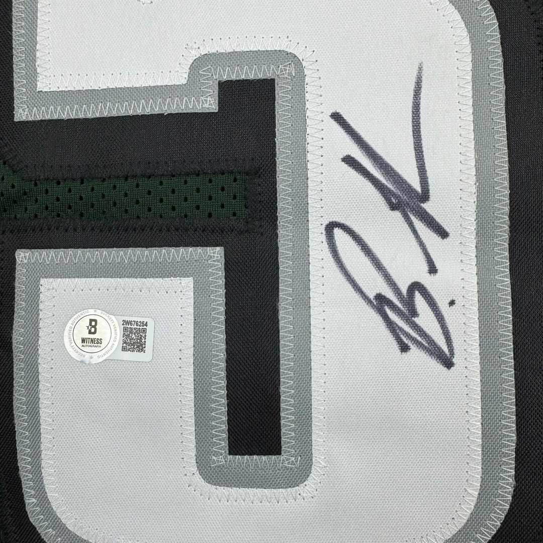 Autographed/Signed Brandon Graham Philadelphia Green Football Jersey Beckett BAS