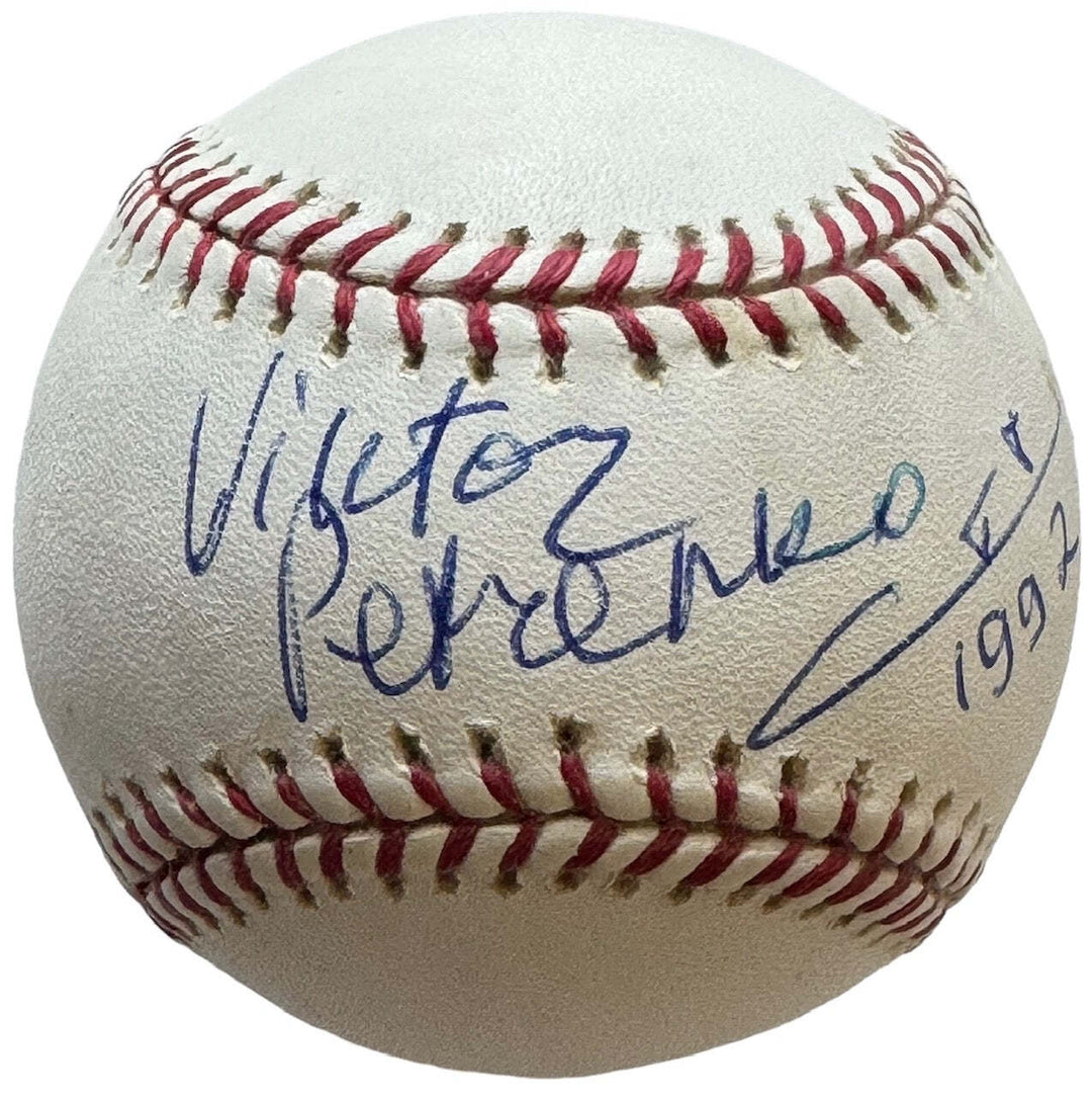 Viktor Petrenko Autographed Official Major League Baseball (Ukrainian Figure Ska