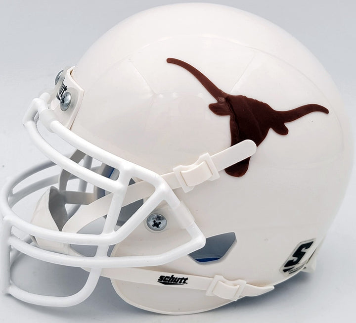 Quinn Ewers Autographed Signed Texas Longhorns White Schutt Mini Helmet Beckett