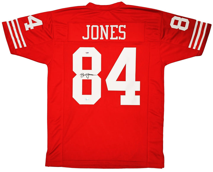 San Francisco 49ers Brent Jones Autographed Signed Red Jersey PSA/DNA
