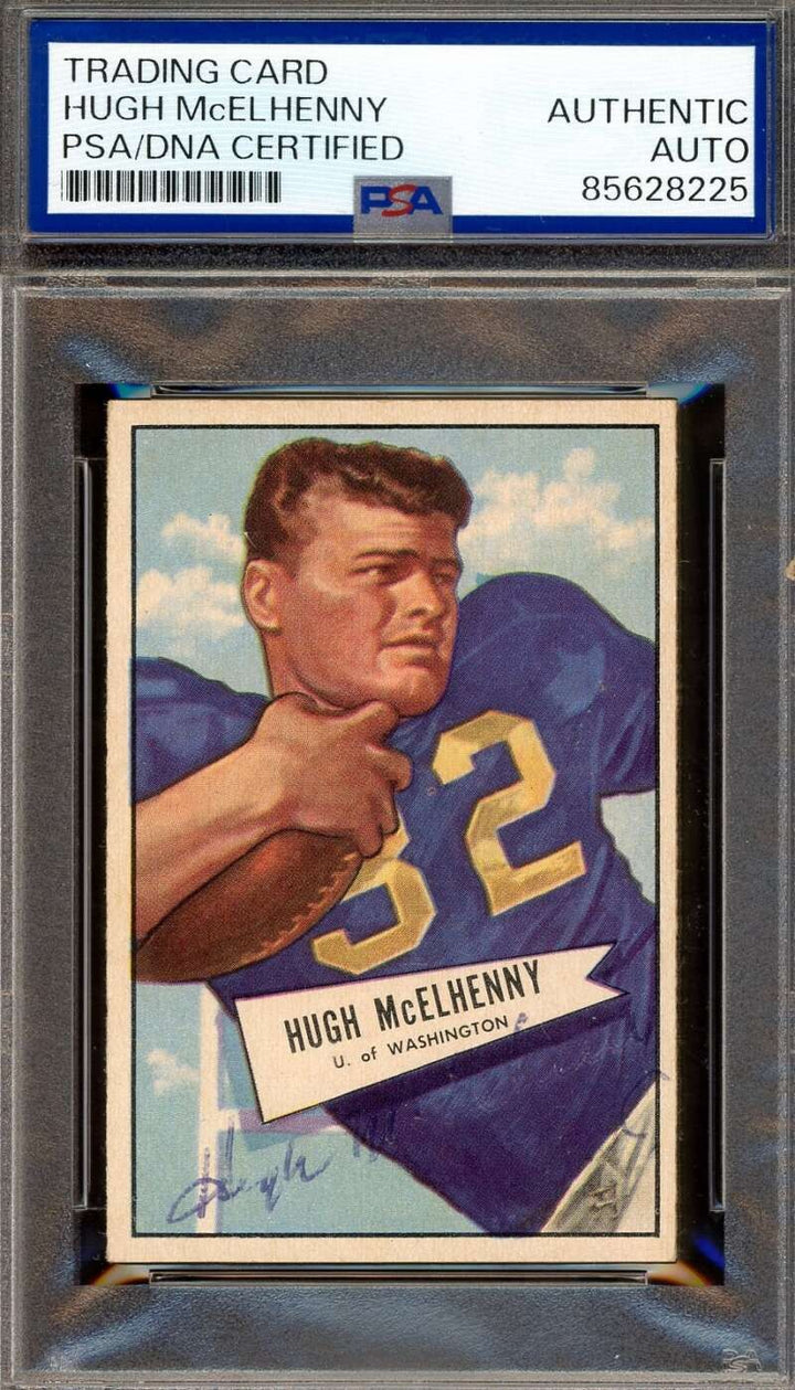 Hugh McElhenny PSA DNA Vintage Signed 1952 Bowman Rookie Autograph