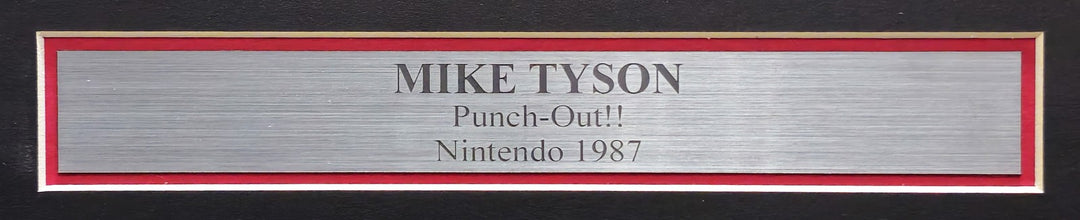 Mike Tyson Signed 11x14 Nintendo Punch-Out!! Photo With NES Controller BAS QR