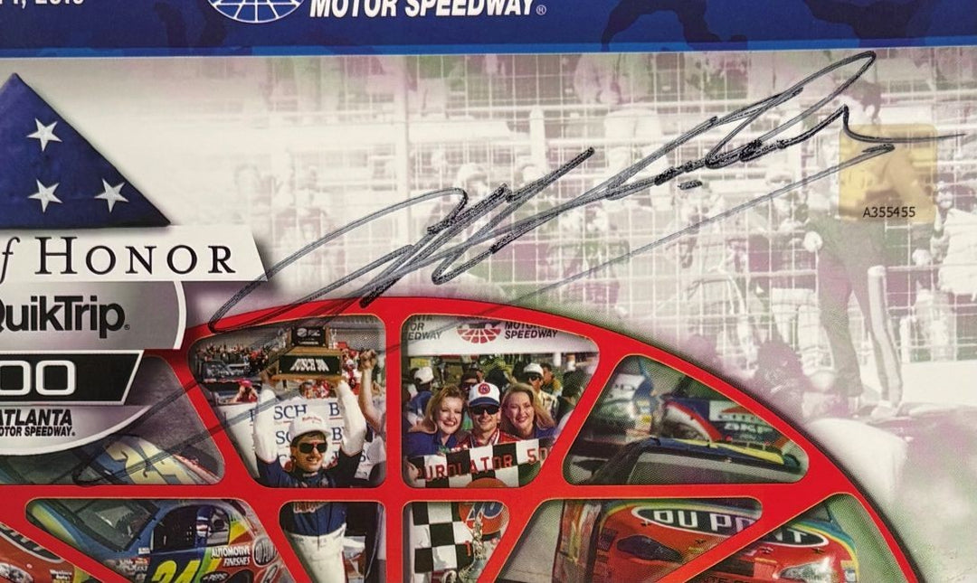 Jeff Gordon Signed NASCAR 2015 Folds Of Honor 500 Collector's Program PSA/DNA
