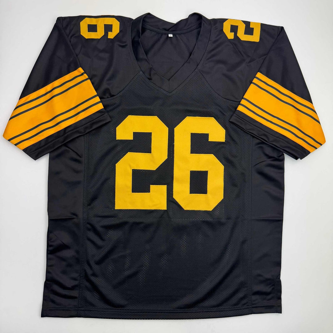 Autographed/Signed Le'Veon LeVeon Bell Pittsburgh Black CR Jersey JSA COA