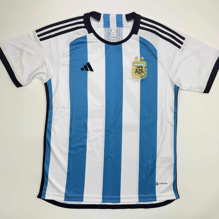 Autographed/Signed Enzo Fernandez Argentina Blue World Cup Jersey Beckett COA