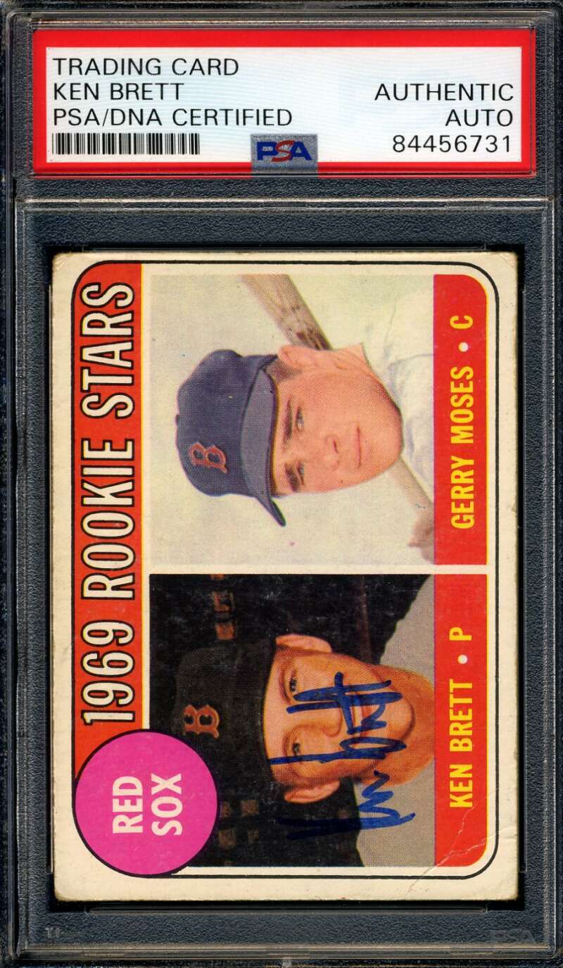Ken Brett PSA DNA Signed 1969 Topps Rookie Autograph